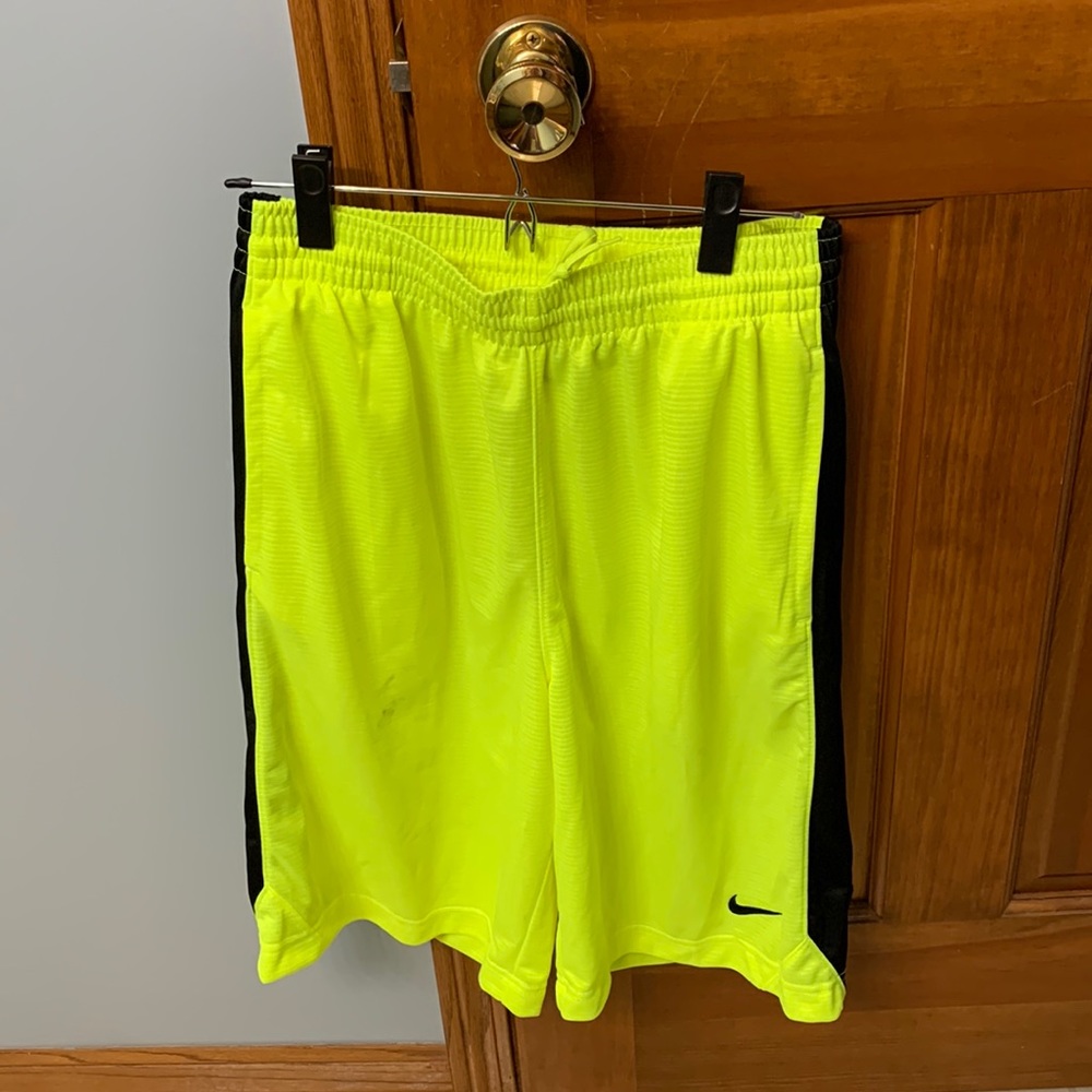 Mens Nike neon basketball shorts